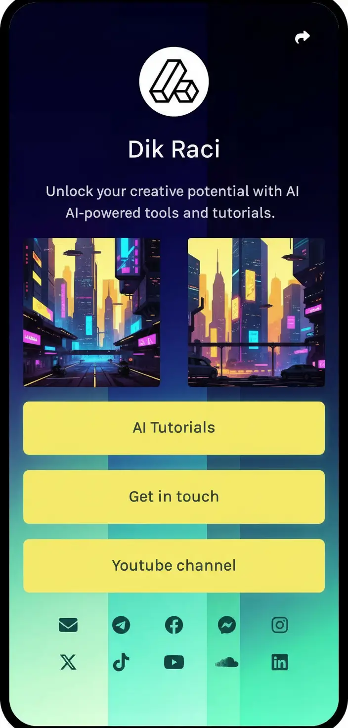 Screenshot of biolink page examples