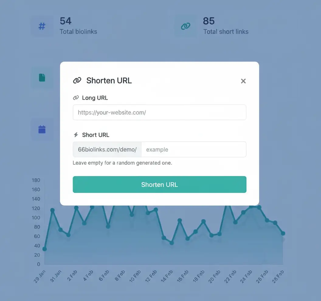 Screenshot of the app short URL editing page